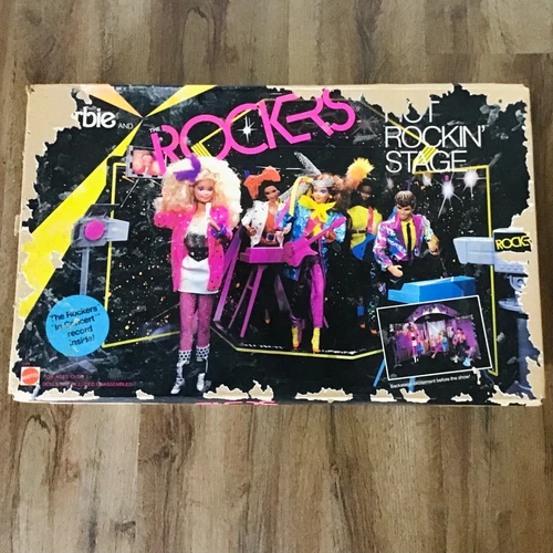VTG Barbie and the Rockers Play Set Hot Rockin Stage 1985 New Sealed Box **READ