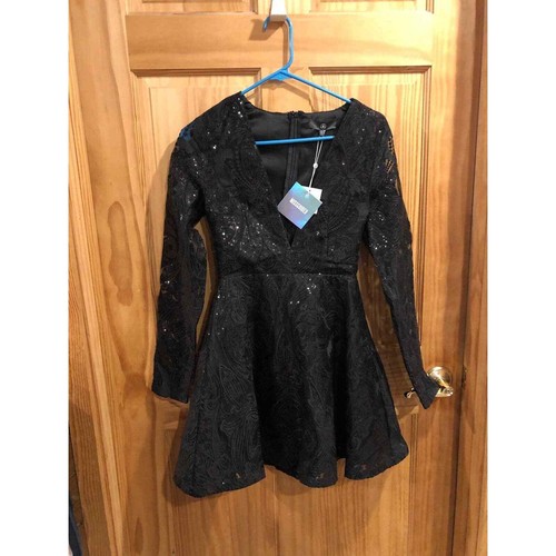 NWT Missguided sequin long sleeve dress 