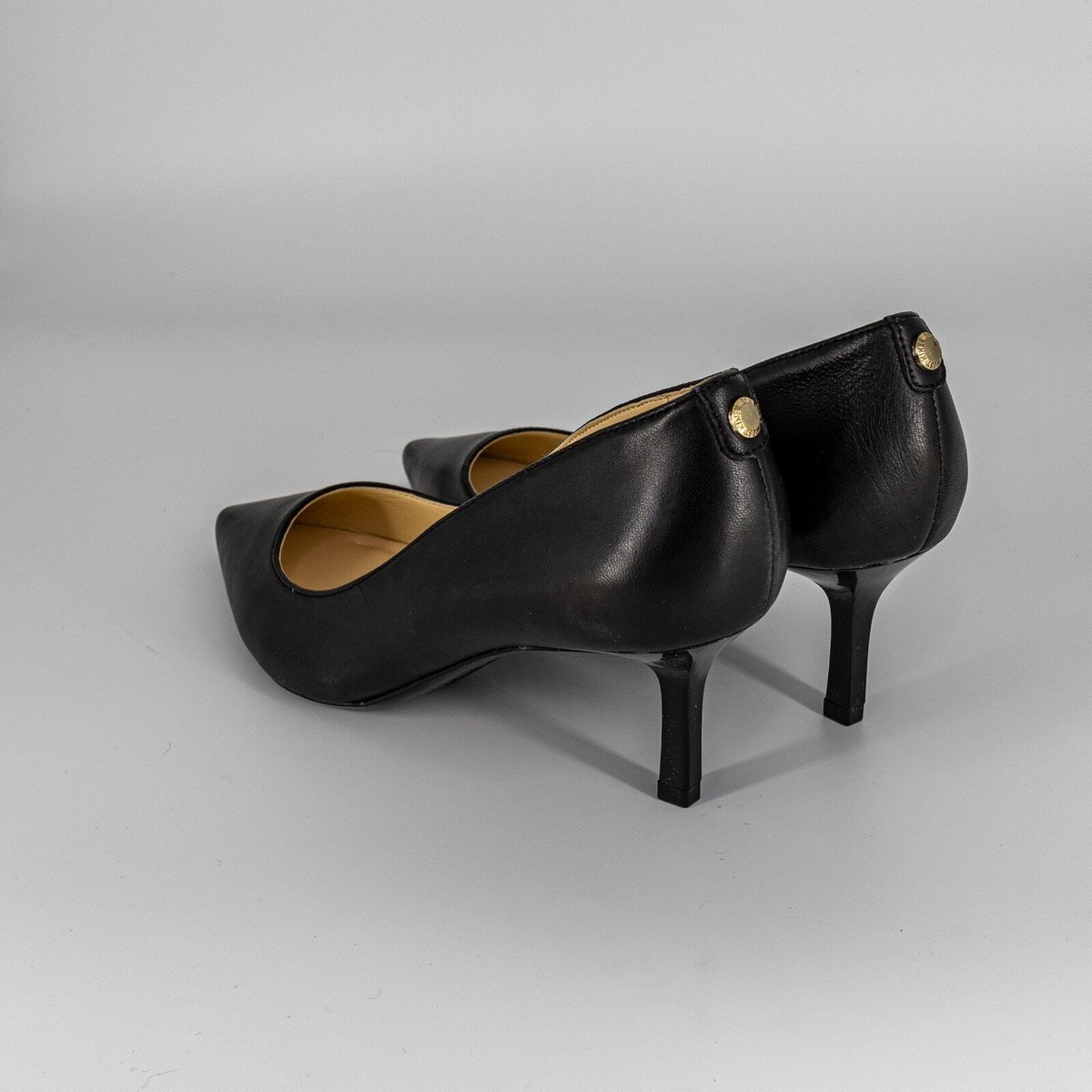 Nine West Fifth9X Pointy Toe Pumps In Black Leather Size NEW