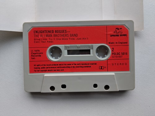 ALLMAN BROTHERS - ENLIGHTENED ROGUES (CAPRICORN POLDC5016) 1979 UK CASSETTE TAPE - Picture 4 of 4