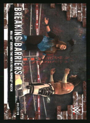Nia Jax Enters the Men's Royal Rumble Match 2020 Topps WWE Women's  #BB-9