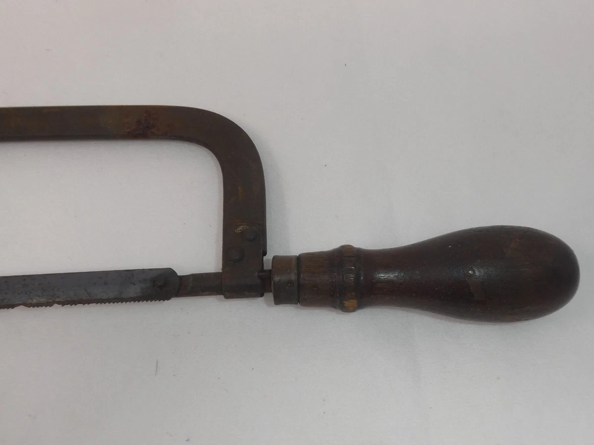 VINTAGE ANTIQUE HACKSAW HAND SAW WITH WOOD HANDLE eBay