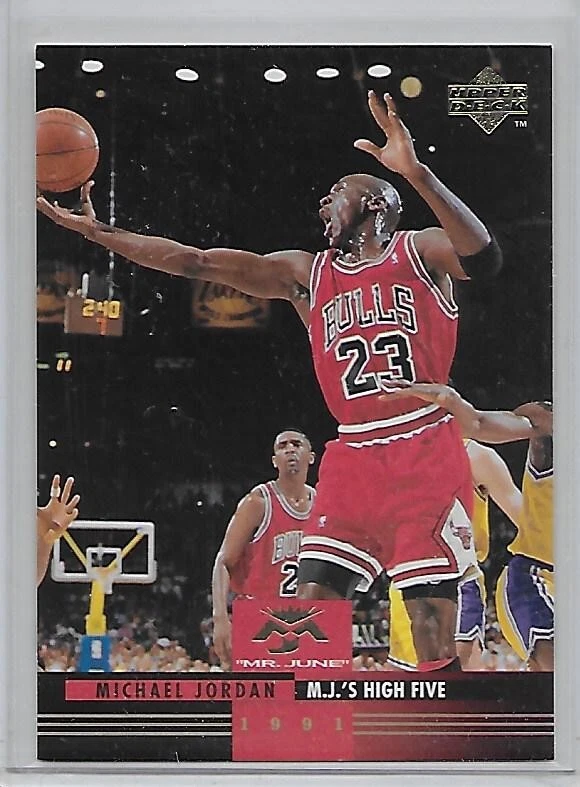1993-94 Upper Deck Spanish Mr. June MICHAEL JORDAN 167 M.J.'s High Five Bulls
