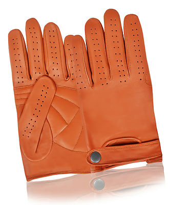 Gants de conduite homme en cuir de cerf avec crochet