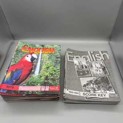 English PACEs Packets of Accelerated Christian Education large lot some missing