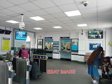 PHOTO  THE BOOKING HALL OF SITTINGBOURNE STATION KENT BUILT BY THE LONDON CHATHA