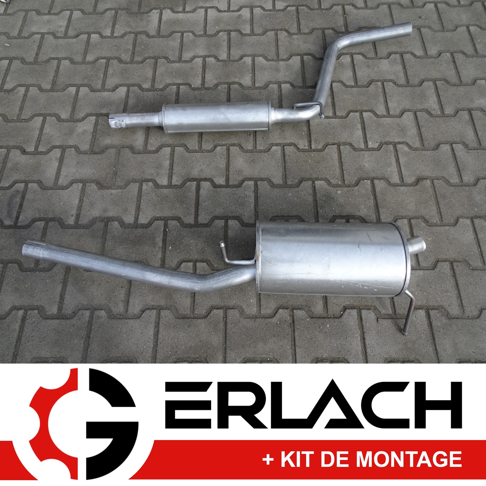 Echappement silencieux pour VW Caddy III 1.6 pot arriere essence 1322