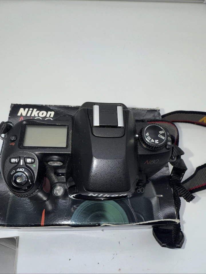 Nikon N80 F-80 35mm film SLR analog camera w/ Original Box And Manual - Image 4 of 4