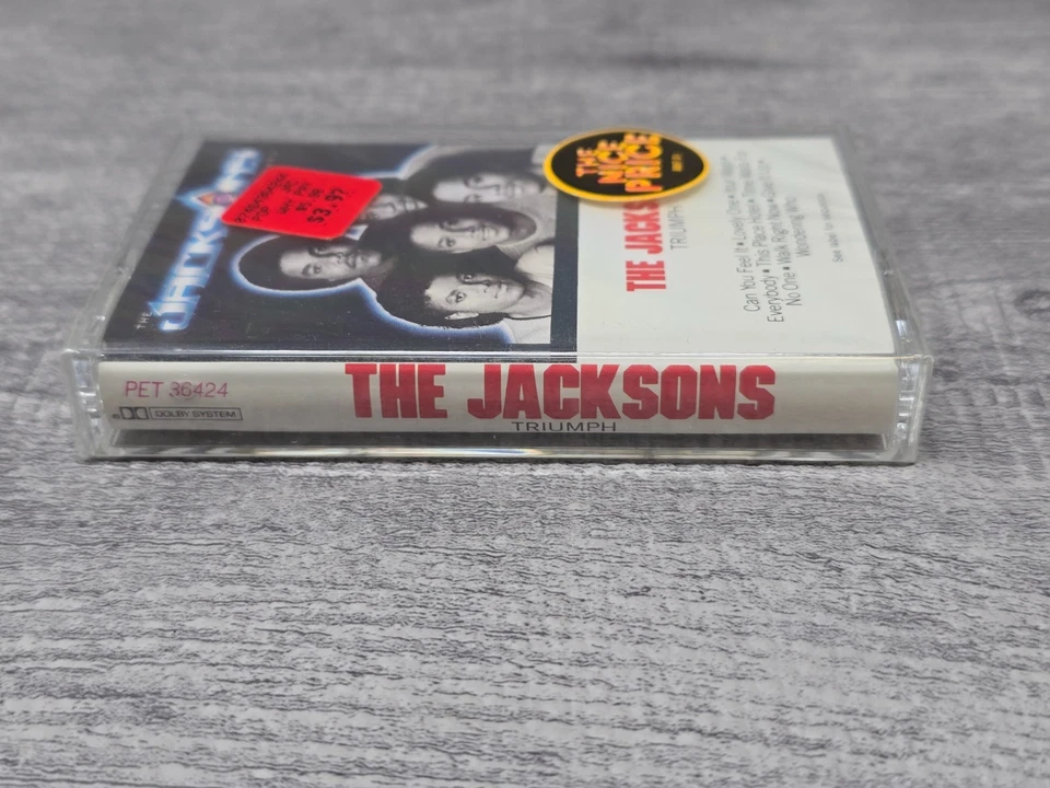 THE JACKSONS - TRIUMPH Vintage Cassette Tape NEW SEALED - Image 2 of 4