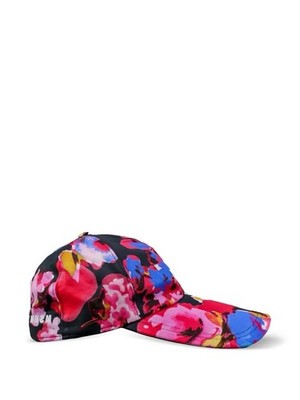 MSGM Milano Floral Print Baseball Cap Made in Italy Cotton One Size New W/defect