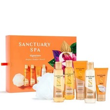 SANCTUARY SPA Signature Pamper Parcel Gift Set Vegan Bath Body For Her Care 6pcs