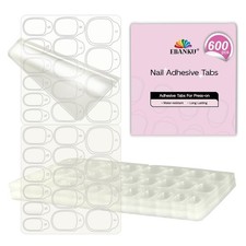 EBANKU 600PCS Nail Adhesive Tabs, Waterproof Breathable Nail Glue Stickers for 0.03 per gallon