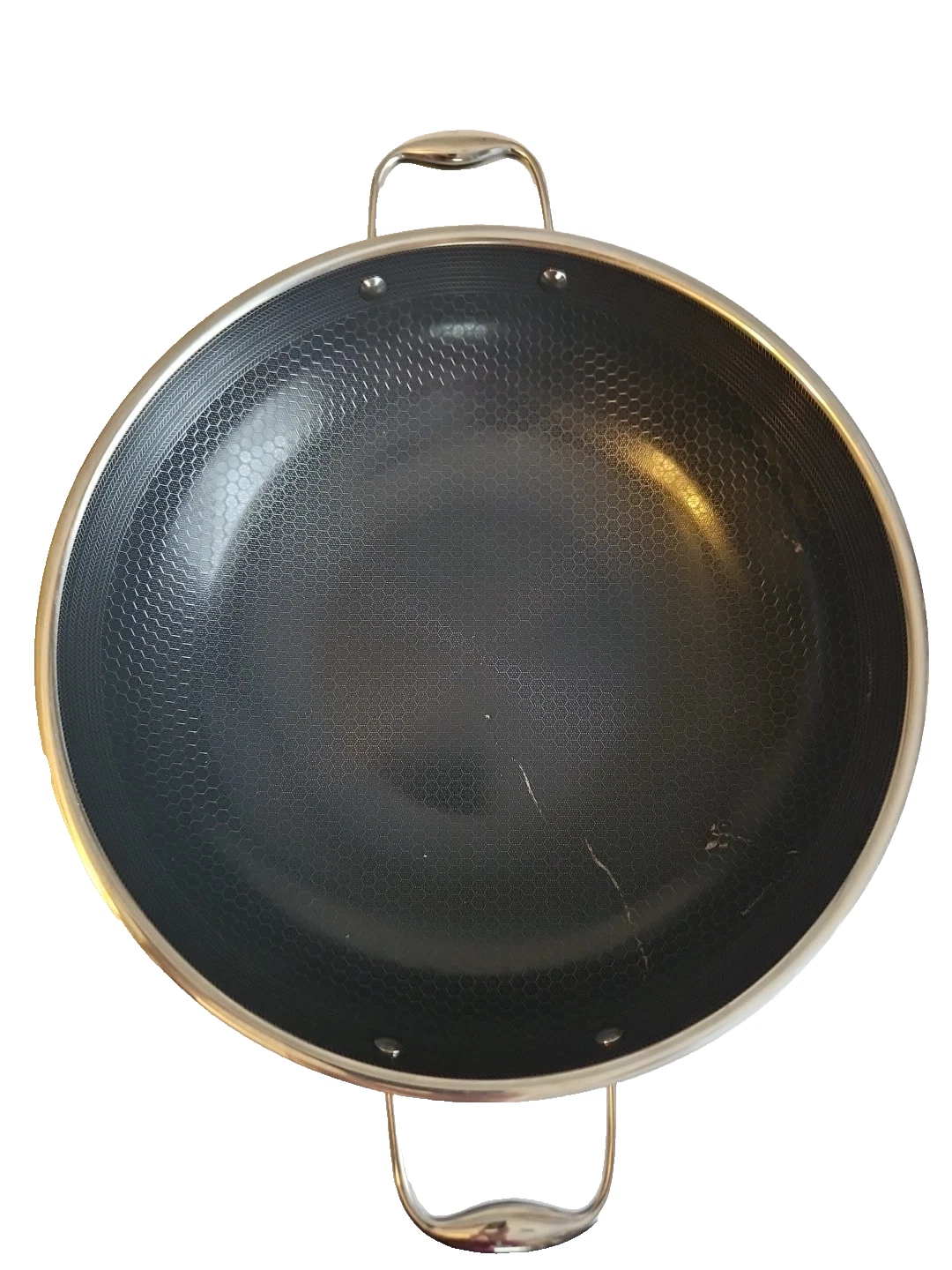 HexClad 14" WOK 14-Inch 14 Hybrid Nonstick NO Lid - Used Good Condition
Opens in a new window or tab