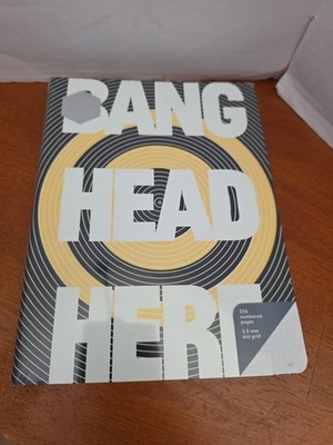 Nuuna GER Bang Your Head Here Flex Cover Notebook DotGri 120g A5 256pgs # Pages 