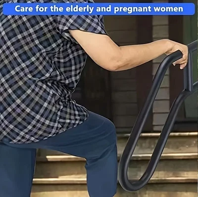 NICECHO Easy Stairs' Hand rail for Indoor/Outdoor 3 Stair Steps Helper bar Wall-Mounted