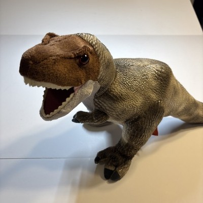 Wild Republic T-Rex Dinosaur Stuffed Animal Plush 14'' Brown/Grey