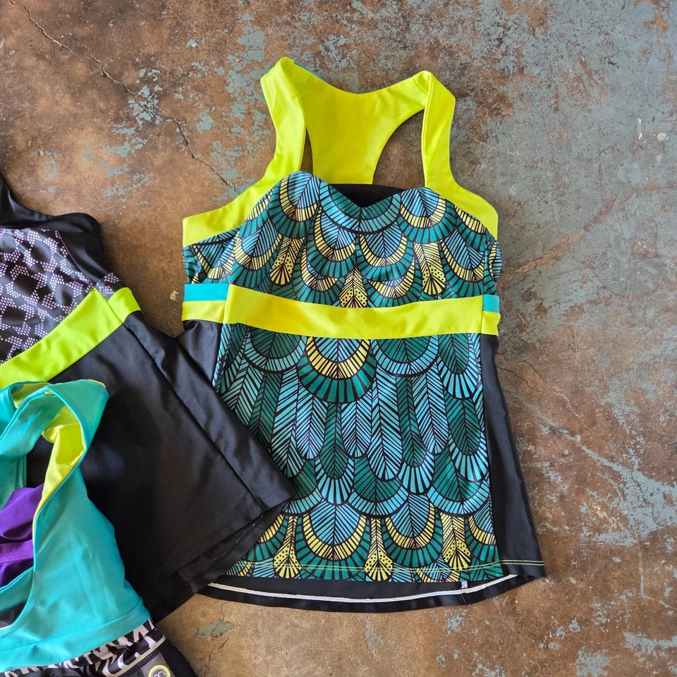 Lote de 3 camisetas de ciclismo Moxie para mujer talla M pulóver camisetas tanques bolsillos Foto 3 de 4