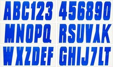 Series 350 Factory Matched 3-Inch Boat  PWC Registration Number Kit, Solid Blue