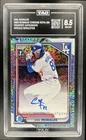2024 Bowman Chrome Emil Morales Auto Speckle Refractor 1st #/299 Dodgers TAG 8.5