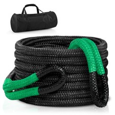 Kinetic Recovery Rope 1.25x30ft Black 54200lbs Strap Heavy Duty Towing Rope