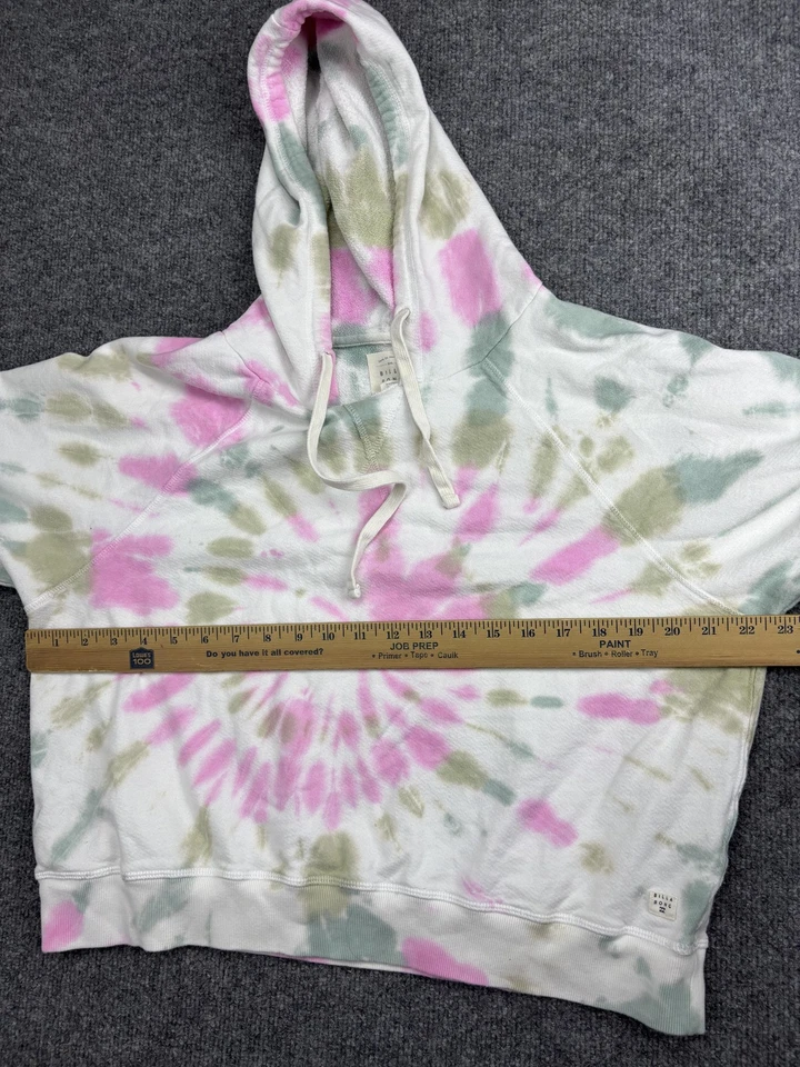Sudadera con Capucha Billabong Para Mujer Tie Dye Pullover Rosa Pastel Verde Sudadera con Capucha Foto 4 de 4