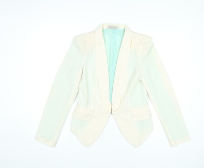 Inspiration Chive Damen Elfenbein Blazer Jacke L Slim Klassisch