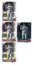 Parker Messick - 2022 1st Bowman Chrome ROOKIE & 3 - 1st Bowman RCs - Cleveland!