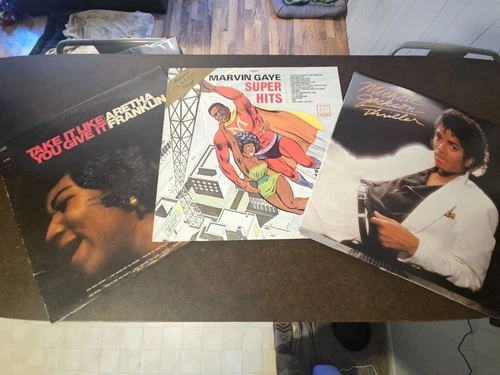 70s-80s Pop/Soul Vinyl Record Lot: Michael Jackson, Marvin Gaye, Aretha Franklin