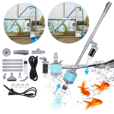 #ad hygger Electric Water Exchanger Cleaner Aquarium Fish Tank Clean Pump Gravel $32.99