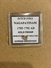 1785-1792 Dutch India Gold Fanam Superb Condition