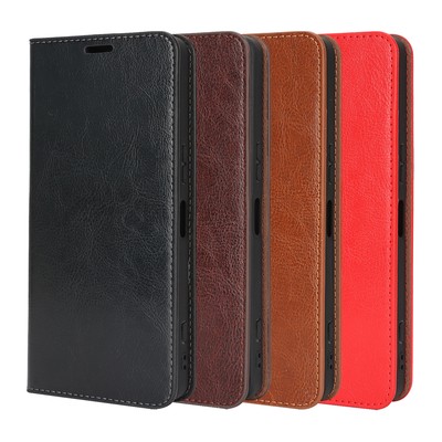 For Sony Xperia 1 VII Case Genuine Leather Wallet Card Slots Flip Cover