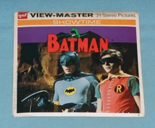 vintage BATMAN VIEW-MASTER REELS packet with booklet