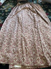 Large Curtains for Bay Window: Red & Gold - Fully Lined - 230cm Long X 320 Wide