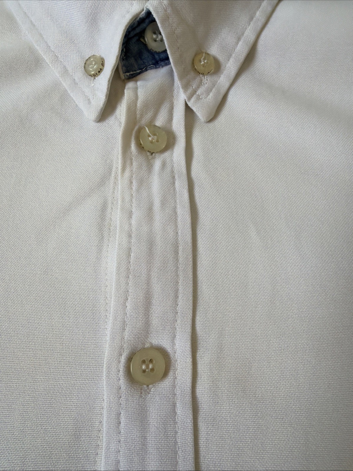 AAPE A Bathing Ape Oxford Long Sleeve White Button Up Dress Shirt Mens Large thumbnail 2
