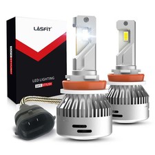 Lasfit H16 H11 Led Headlight Bulbs Fog Light Conversion Kit 60w 6000lm Plugplay