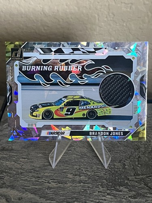 #ad Brandon Jones Burning Rubber 2025 Panini Donruss NASCAR Race Used Tire #BRM BJS $1.99