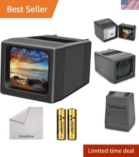 Portable 35mm Slide Viewer - Lightweight with 2x Magnification for Clear Viewing