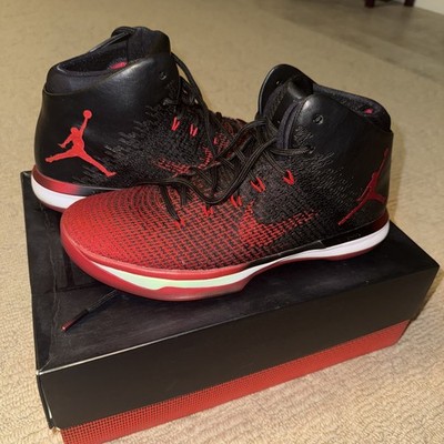 Nike Air Jordan 31 Banned Basketball Shoes Men s 10.5 Black Red Sneakers