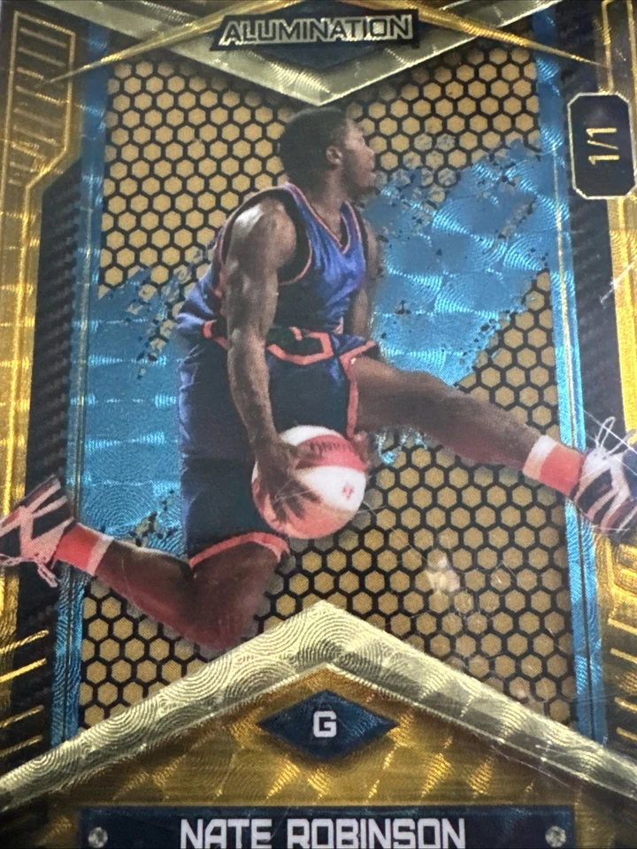 Vinilo dorado 1/1 de aluminio Just The Hits Wild Card de Nate Robinson  Foto 4 de 4