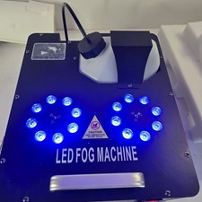 Double Spray Fog Machine RGB 16 LED Light DMX Stage Halloween Smoke Maker