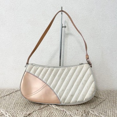 Dior Montaigne Chris 1947 Cadillac Shoulder Bag White Beige