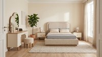 Schlafzimmer Set Kleines Beige Modern Holz Skandi Elegant MöBel Praktisch