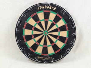 Sportcraft "Londoner" English Bristle Dartboard - Made in UK (1993) Vintage Dart