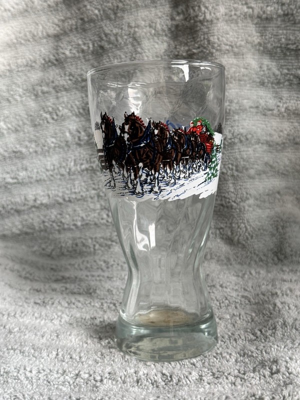 Budweiser Clydesdale Tall Glass
