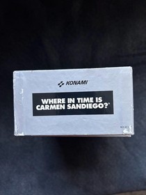 Where in Time is Carmen Sandiego NES Nintendo 1991 Rare HTF CIB Encyclopedia 