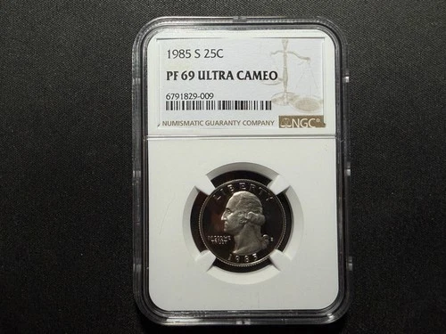 1985 S 25C Washington Quarter Proof NGC PF69 Ultra Cameo