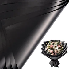 20 Sheets Flower Wrapping Paper - Waterproof Reversible Floral Bouquet Paper ...