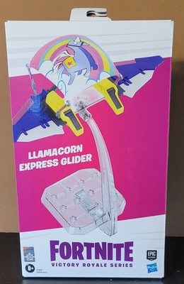 HASBRO EPIC GAMES FORTNITE VICTORY ROYALE LLAMACORN EXPRESS GLIDER & STAND - NIB