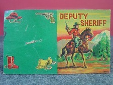 1950's WESTERN DEPUTY SHERIFF TOY BADGE Card Only - JAPAN