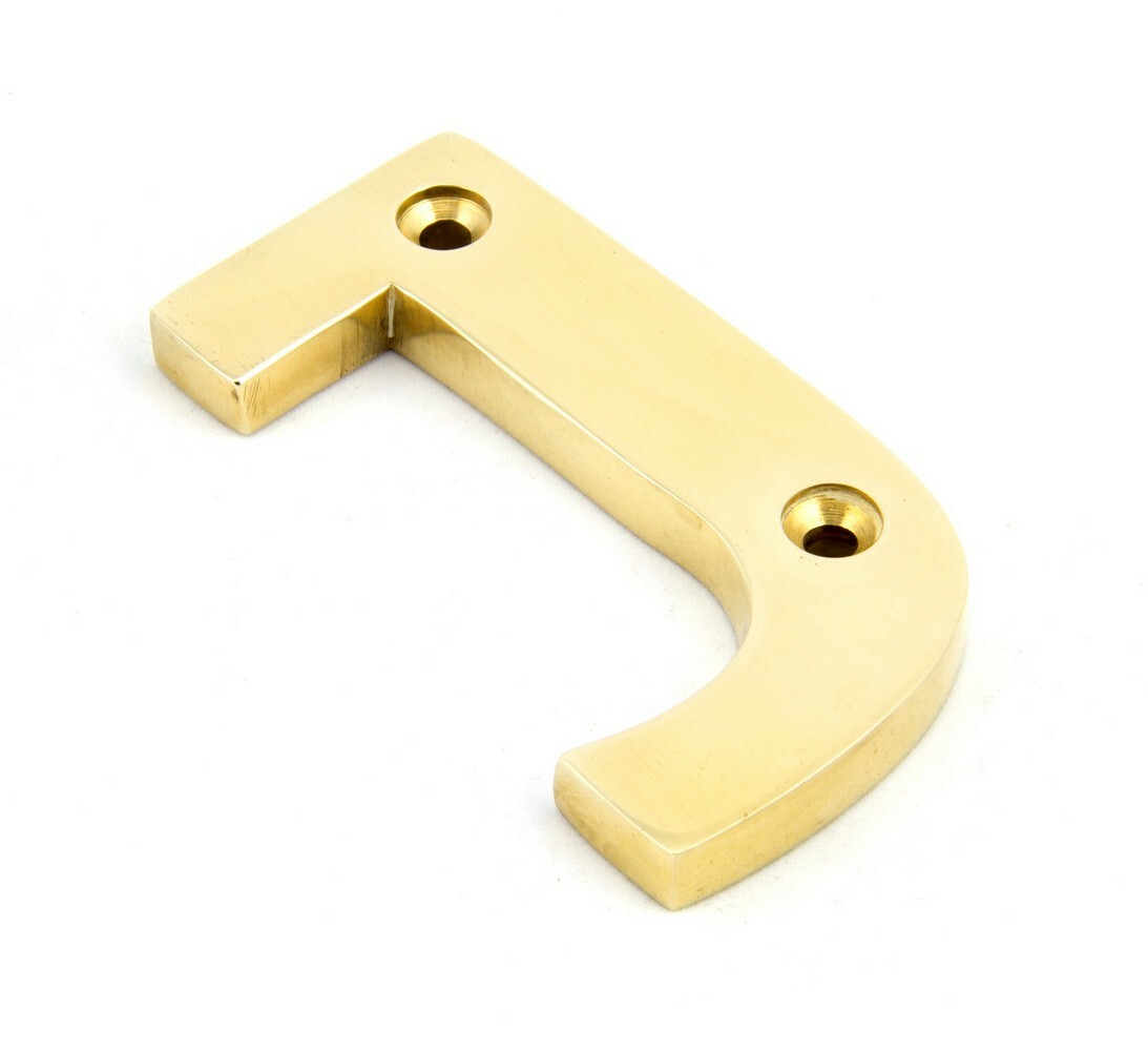 From The Anvil 83801J Polished Brass Letter J